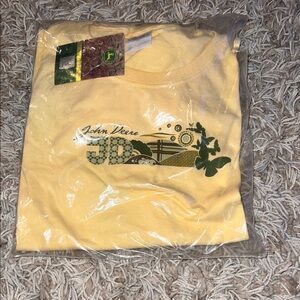 John Deere Yellow T-Shirt with Graphic Design